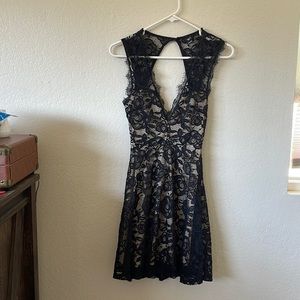 Black lace dress